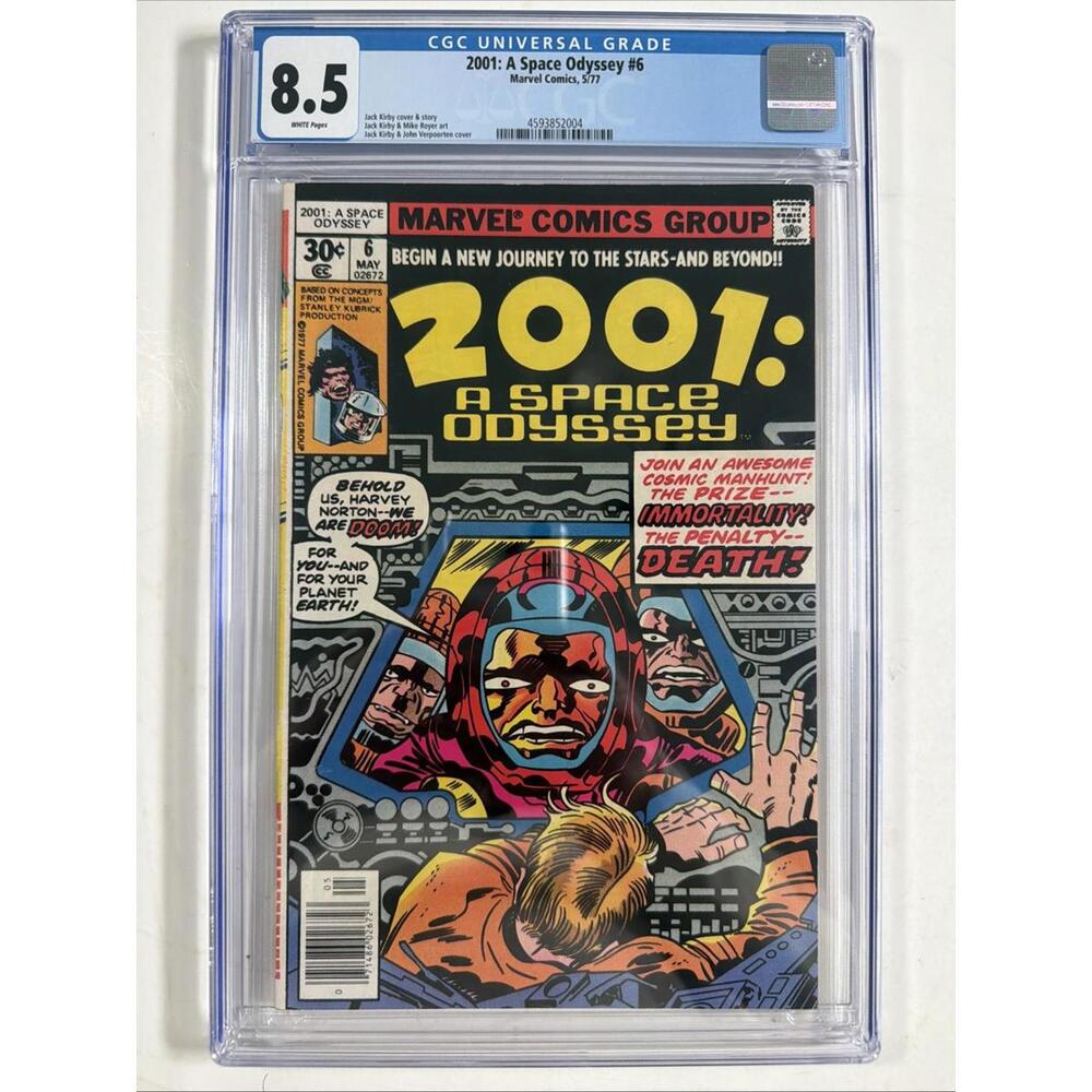 2001 ,A Space Odyssey #6 (Marvel Comics May 1977) CGC Grade 8.5